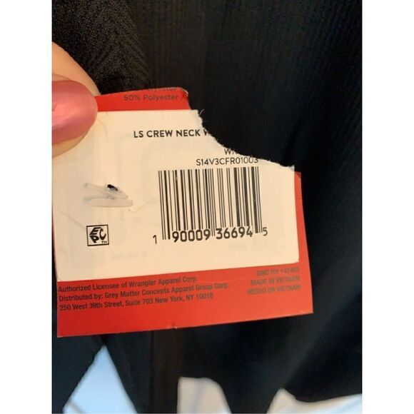 Wrangler Workwear Performance THERMAL TOP Base Layer BLACK Size XL - Picture 4 of 6